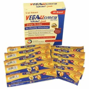 Uni Smart Vega Honey pour Hommes - Miel Enrichi - 10 Sachets de 15g